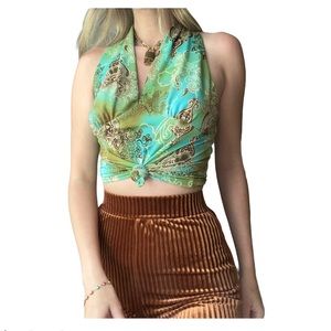VINTAGE JANETTE HALTER TOP 🤍